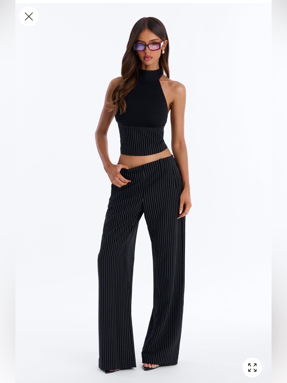 Fashion Nova happy hour halter pants set